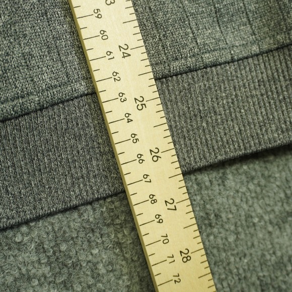 FootJoy Pullover Mens Medium Gray Ribbed Quarter Zip Myrtlewood Embroidery Golf - Picture 11 of 14